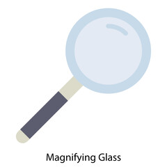 Magnifying glass single vector icon illustration
