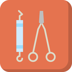 Dentist Tool I single vector icon illustration