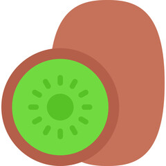 Fototapeta premium Kiwi single vector icon illustration