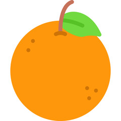 Orange single vector icon illustration
