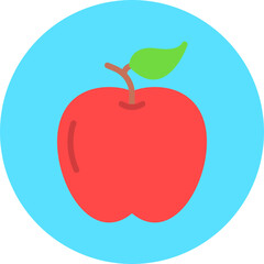 Apple single vector icon illustration