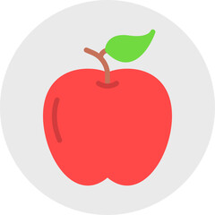 Apple single vector icon illustration