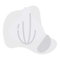 Garlic single vector icon illustration