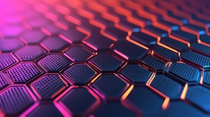 Obraz premium Biotech technology background chaos in gigapixel standard scale abstract hexagonal patterns futuristic design