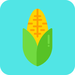 Corn single vector icon illustration
