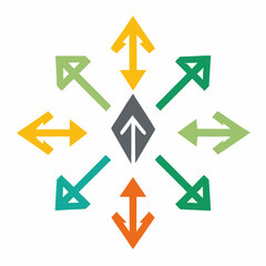 Arrow icon set vector