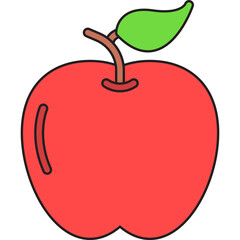 Apple single vector icon illustration