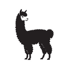 Whispers of the Andes: A Charming Collection of Alpaca Vector Silhouettes Capturing the Soft Elegance, Unique Shape, and Gentle Spirit of This Beloved South American Animal
