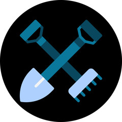 Farming Tools single vector icon illustration