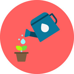 Water Plants single vector icon illustration