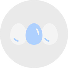 Eggs single vector icon illustration