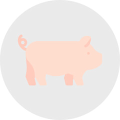 Farm Animal single vector icon illustration