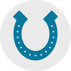 Horse Shoe single vector icon illustration