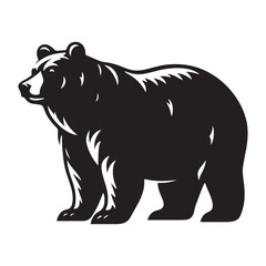 Shadows of the Wilderness: A Bold Collection of American Black Bear Vector Silhouettes Showcasing Strength, Solitude, and the Majestic Spirit of North America’s Forest Guardian