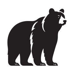 Shadows of the Wilderness: A Bold Collection of American Black Bear Vector Silhouettes Showcasing Strength, Solitude, and the Majestic Spirit of North America’s Forest Guardian