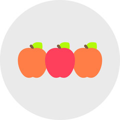 Apples single vector icon illustration