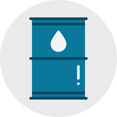 Barrel single vector icon illustration