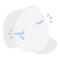 Hatched Egg single vector icon illustration