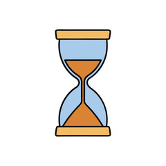 vector illustration of hourglass