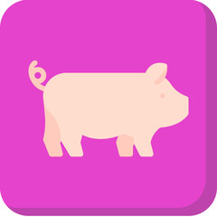 Farm Animal single vector icon illustration