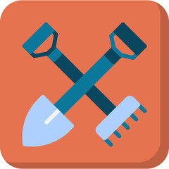 Farming Tools single vector icon illustration