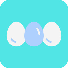 Eggs single vector icon illustration