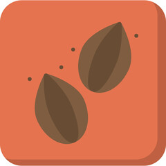 Seeds single vector icon illustration