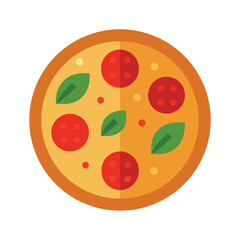 pizza isolated on white background