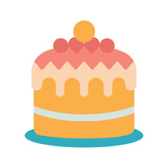 wedding cake vector illustration