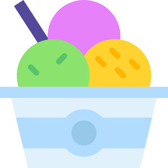 Ice Cream single icon vector illustration