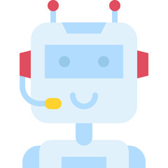 Robot single icon vector illustration