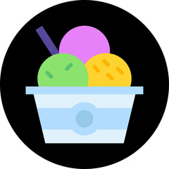 Ice Cream single icon vector illustration