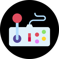 Joystick single icon vector illustration