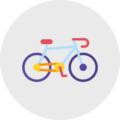 Bycicle single icon vector illustration
