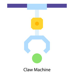 Claw Machine single icon vector illustration