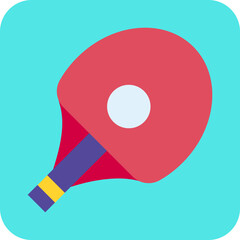 Ping Pong single icon vector illustration
