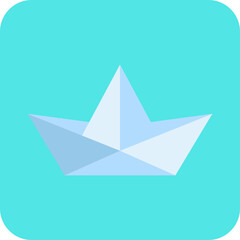 Paper Boat single icon vector illustration