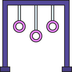 Monkey Bars single icon vector illustration