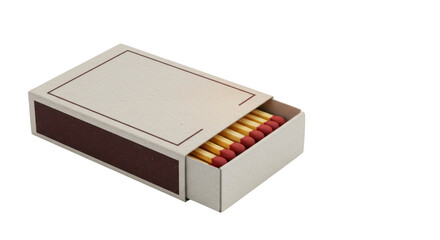 Isolated Matchbox with Matches
