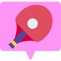 Ping Pong single icon vector illustration
