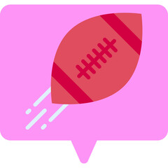 Rugby single icon vector illustration