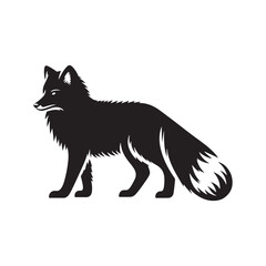 Whispers of the North: A Captivating Collection of Arctic Fox Vector Silhouettes Showcasing the Silent Beauty, Adaptability, and Elegance of This Enigmatic Winter Survivor