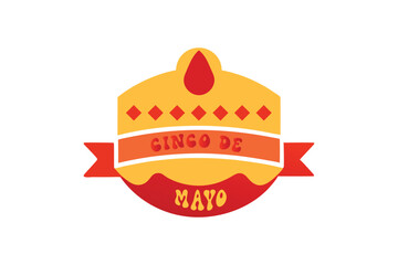 Cinco de Mayo Badge Vector Design