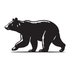 Moon Bear Mystique: A Powerful Collection of Asiatic Black Bear Vector Silhouettes Highlighting the Strength, Grace, and Iconic Crescent Mark of This Enigmatic Forest Dweller