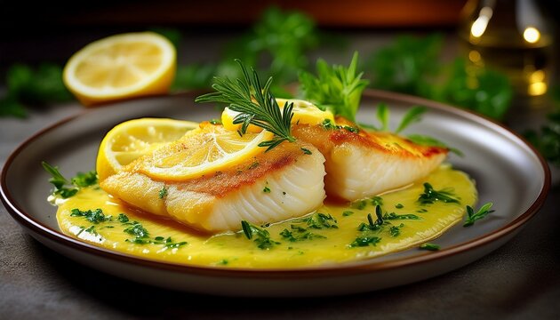 Barschfilet mit Zitronenbutter