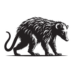 Mystery of Madagascar: A Fascinating Collection of Aye-Aye Vector Silhouettes Showcasing the Unique Form, Elusive Nature, and Nocturnal Charm of This Enigmatic Primate Species