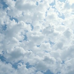 Obraz premium Clouds Drifting in a Blue Sky Daytime Cloudscape