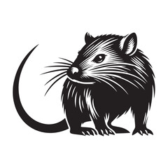 Scurry of the Outback: A Unique Collection of Bandicoot Vector Silhouettes Celebrating the Quirky Charm, Swift Movements, and Distinctive Shape of This Elusive Marsupial Species