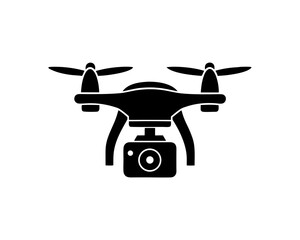 creative details Drone with camera icon Vector Illustration