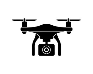 creative details Drone with camera icon Vector Illustration